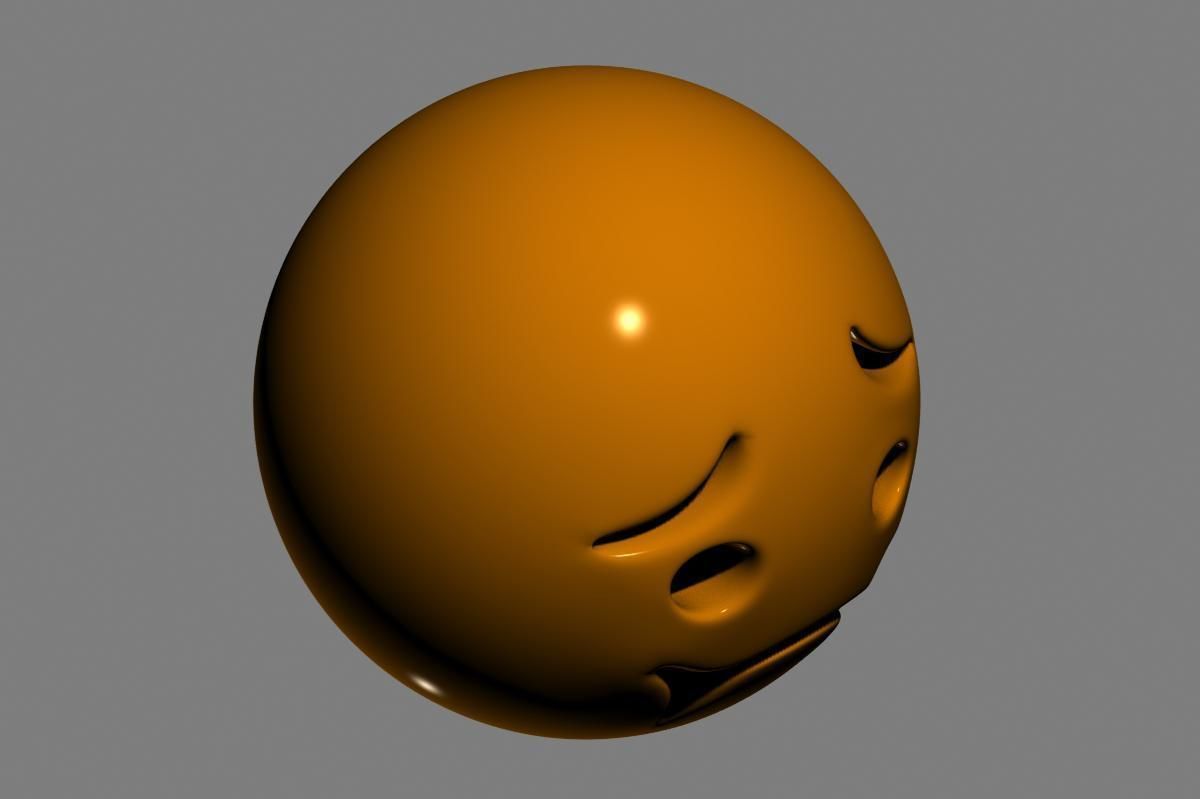 Nauseated Face 3D model_6