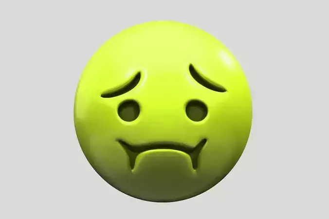 Nauseated Face 3D model