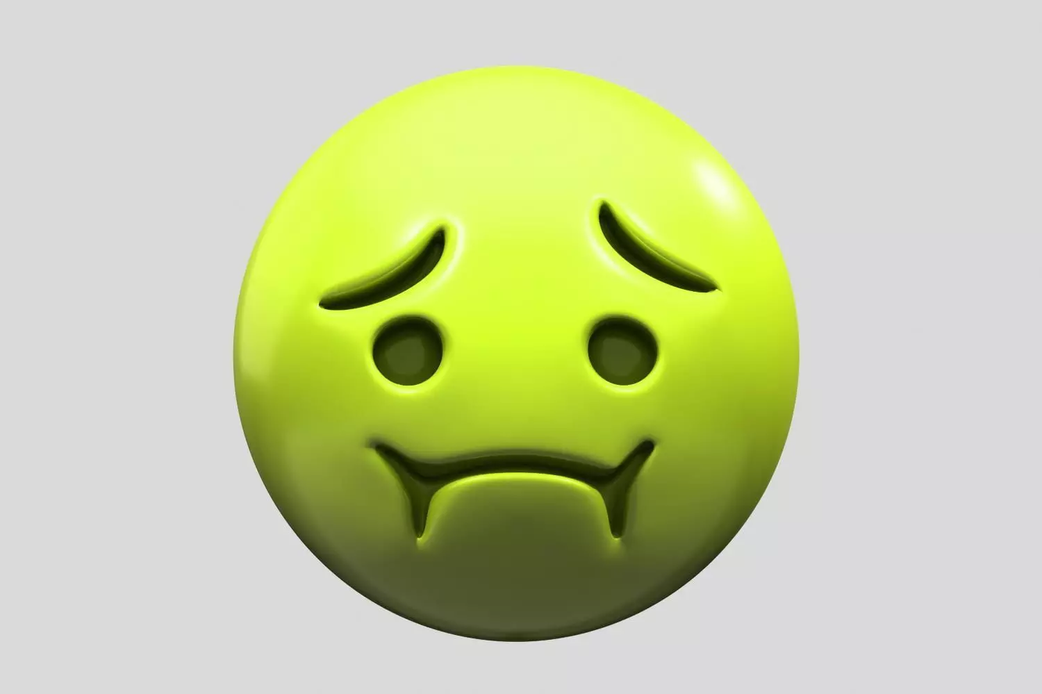 Nauseated Face 3D model_0