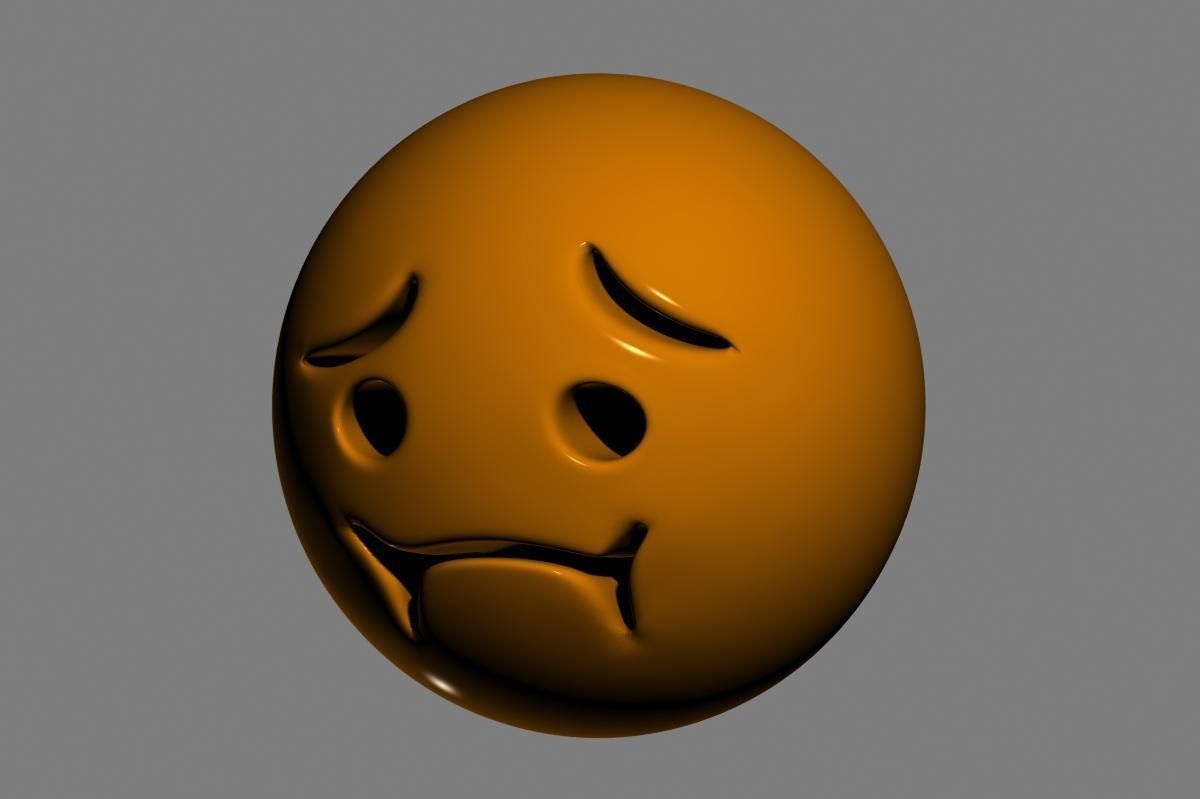 Nauseated Face 3D model_11