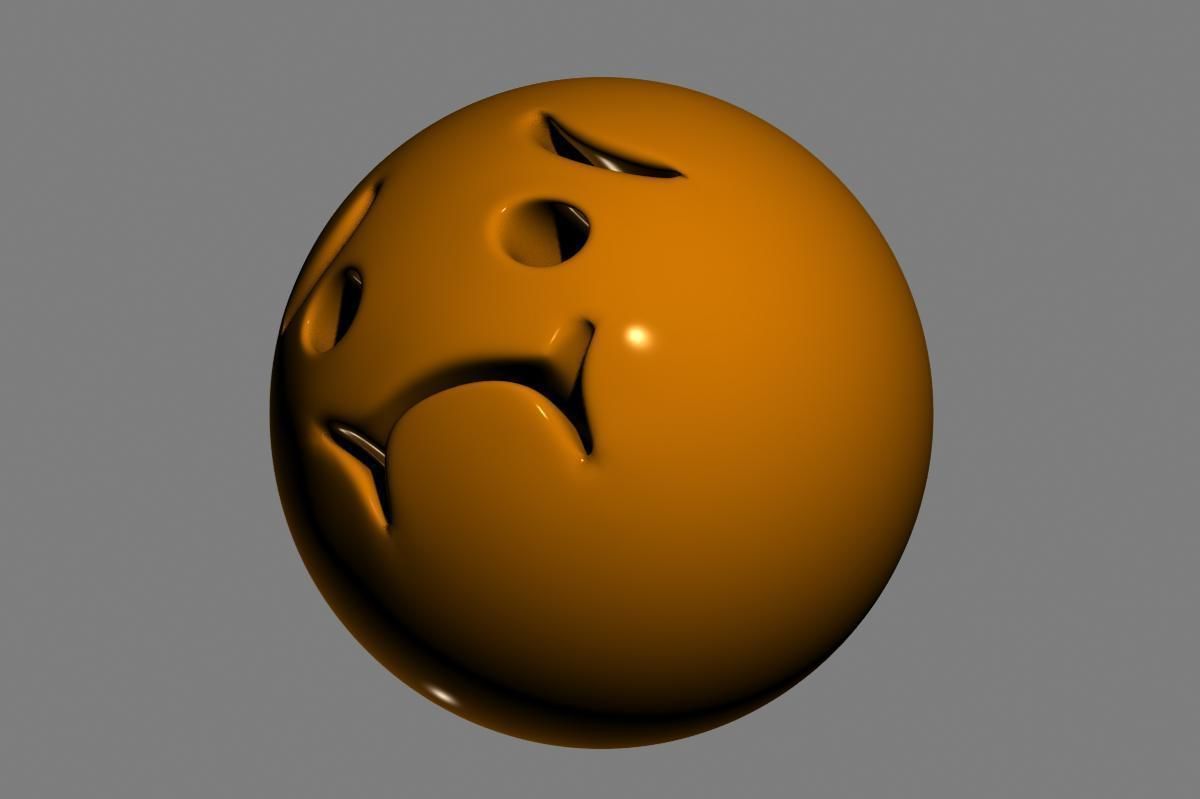 Nauseated Face 3D model_13
