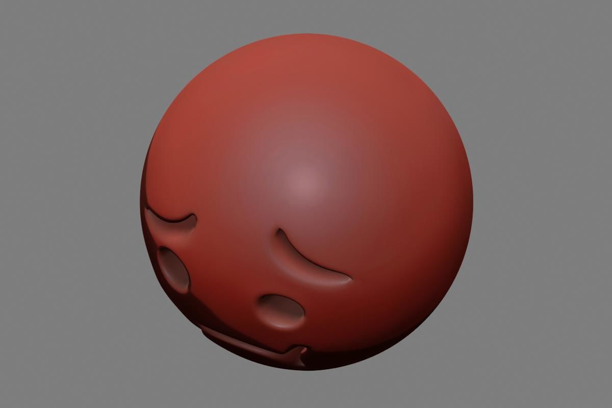 Nauseated Face 3D model_28