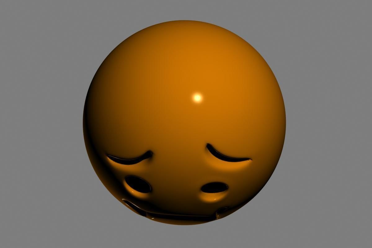 Nauseated Face 3D model_7