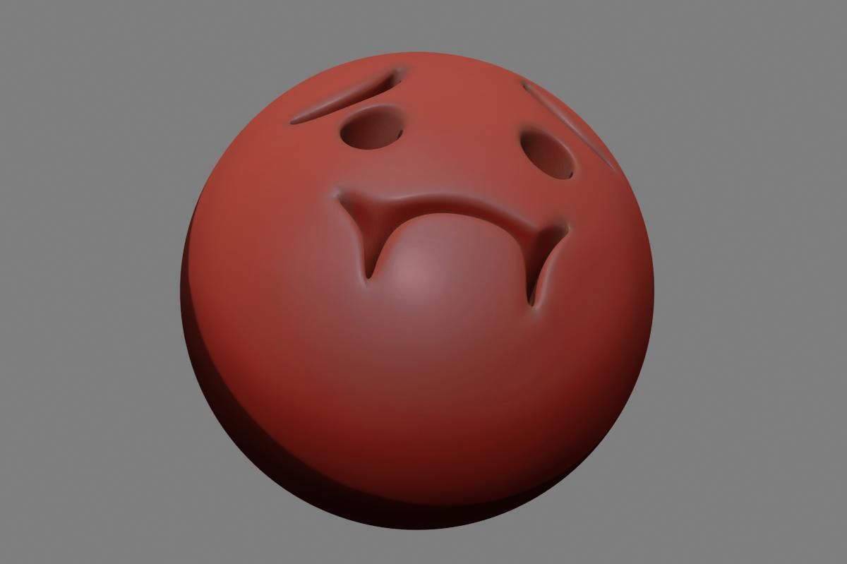 Nauseated Face 3D model_22