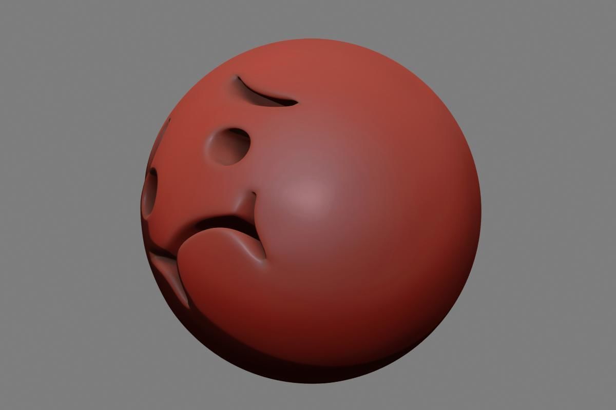 Nauseated Face 3D model_24