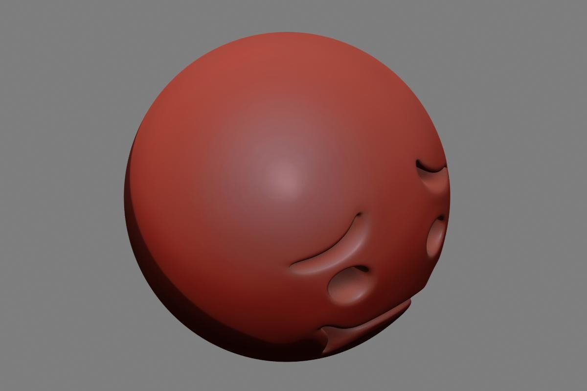 Nauseated Face 3D model_19