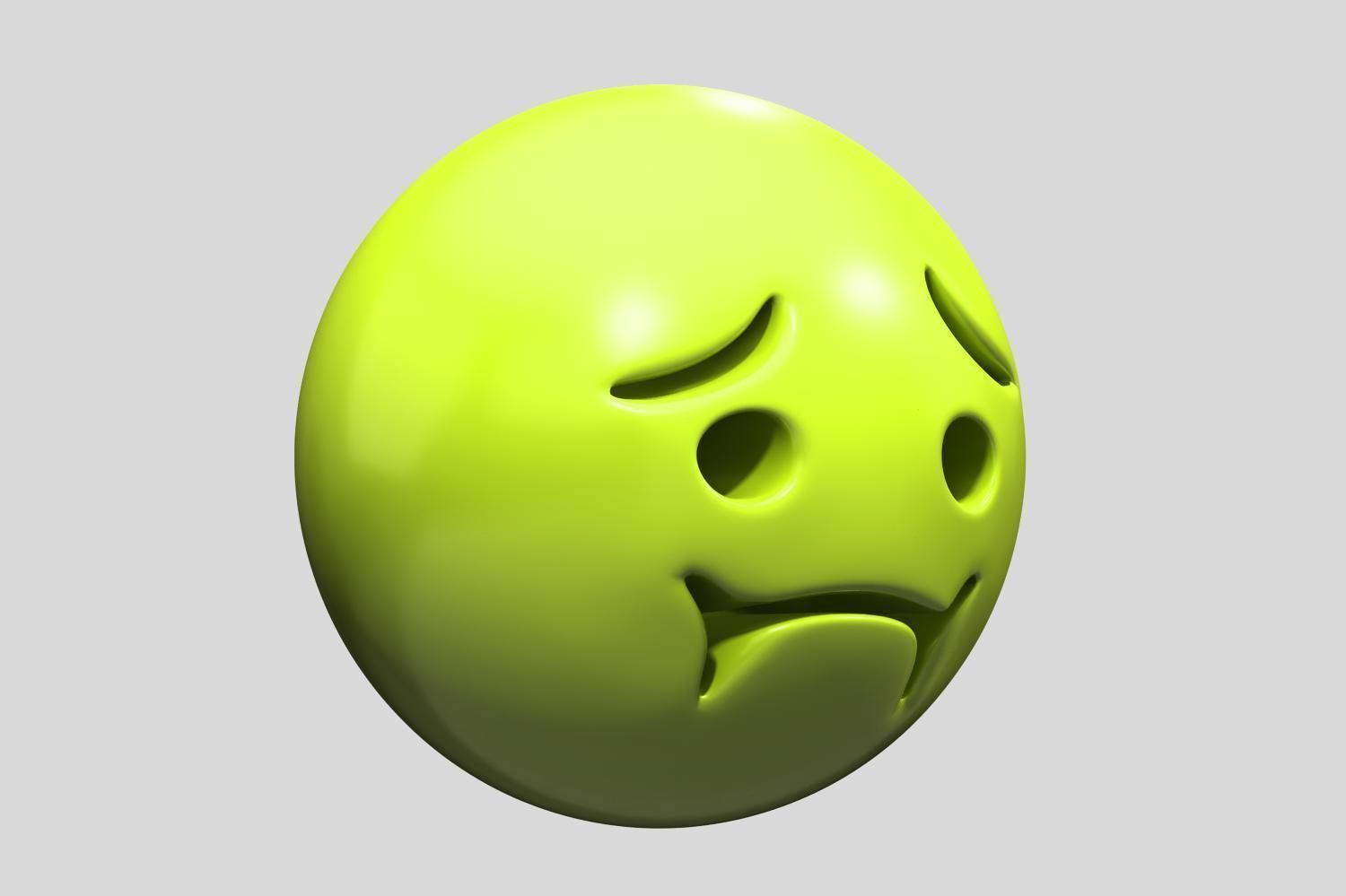 Nauseated Face 3D model_1