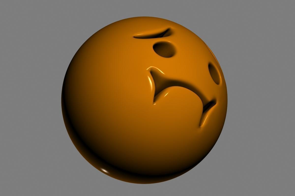 Nauseated Face 3D model_5