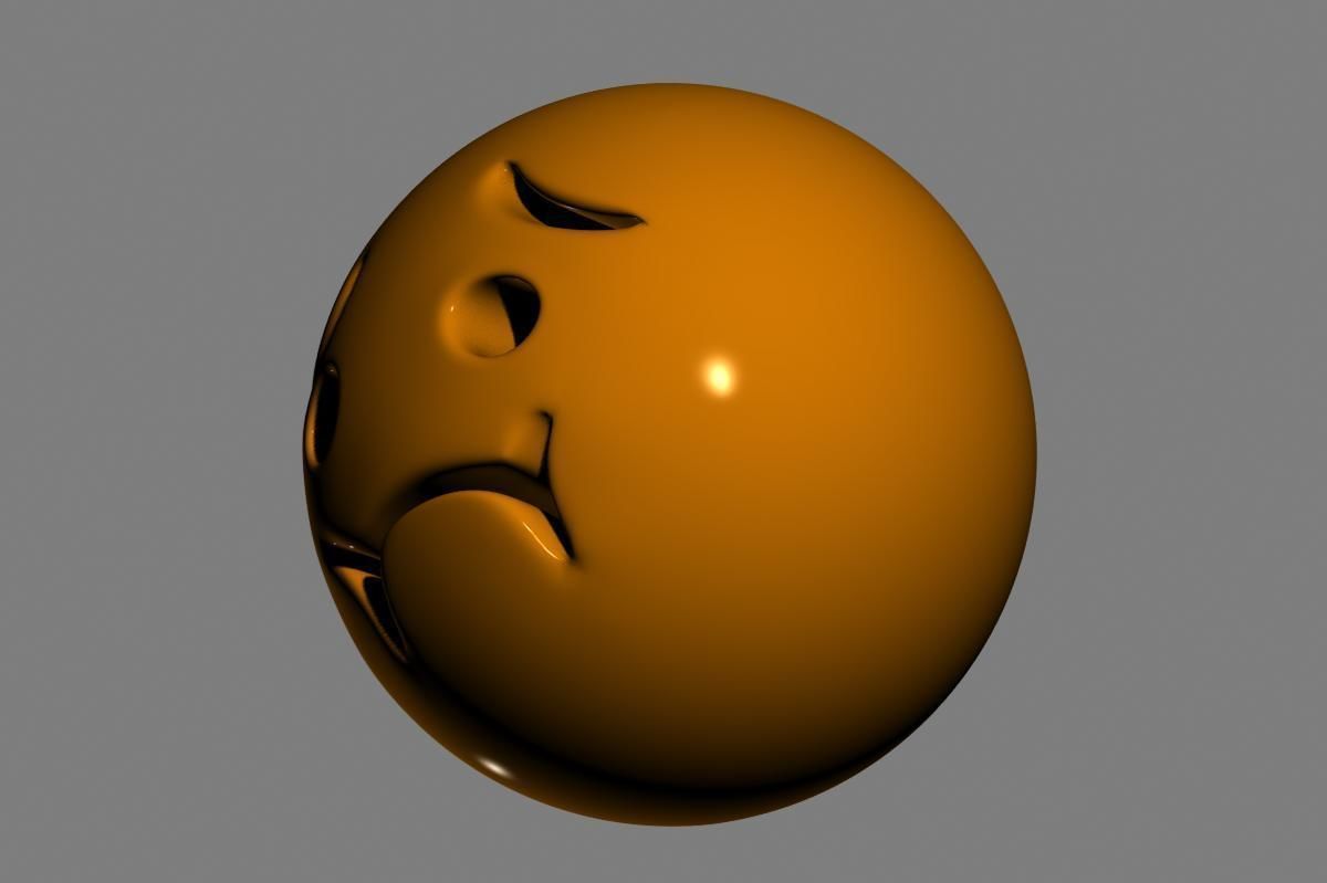 Nauseated Face 3D model_4