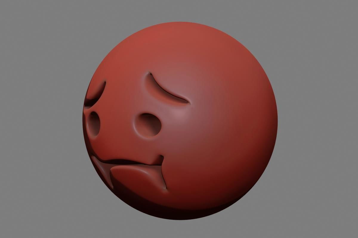 Nauseated Face 3D model_21