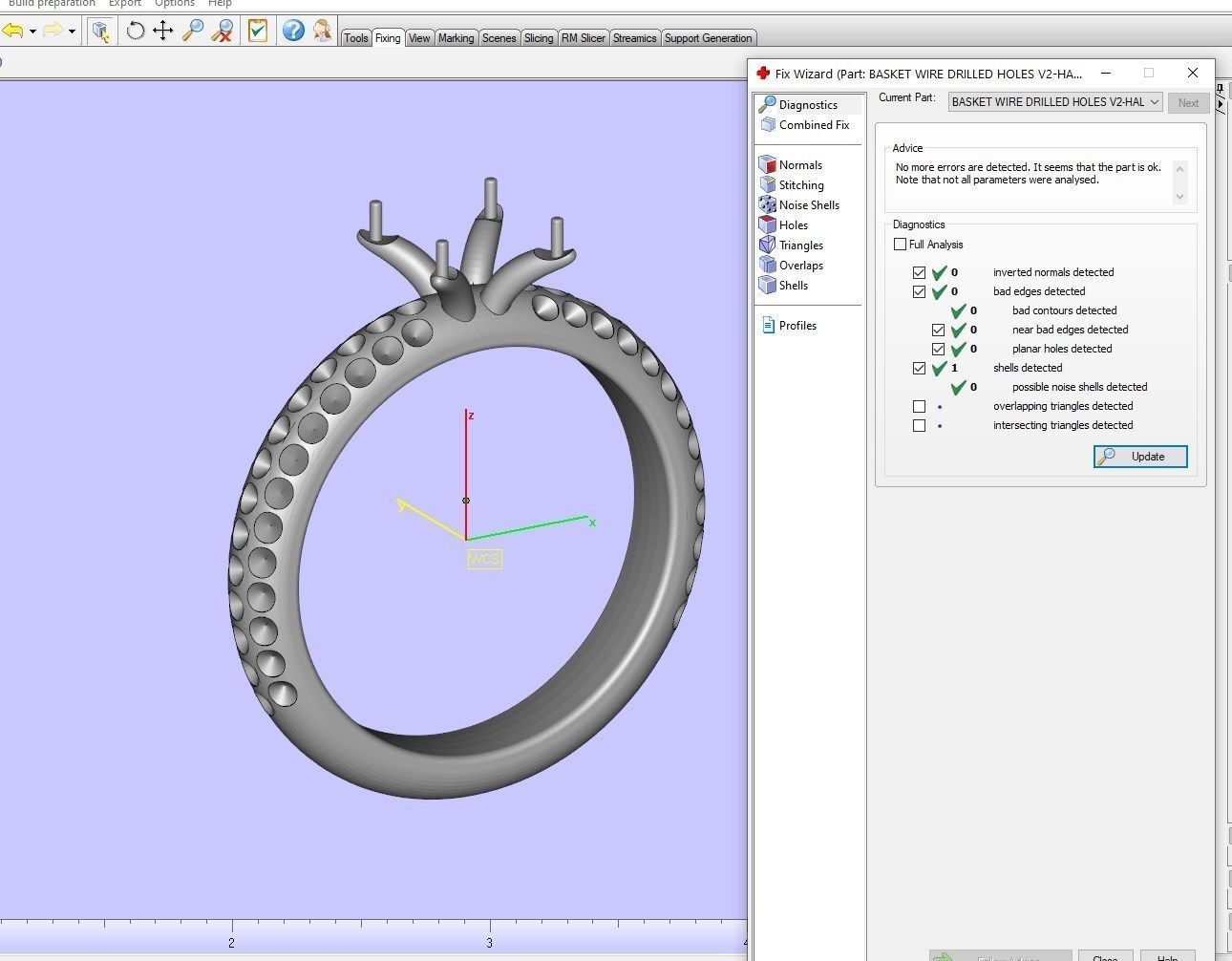 Engagement Ring Halo Settings With Basket Style For Media - SK1  3D model_23