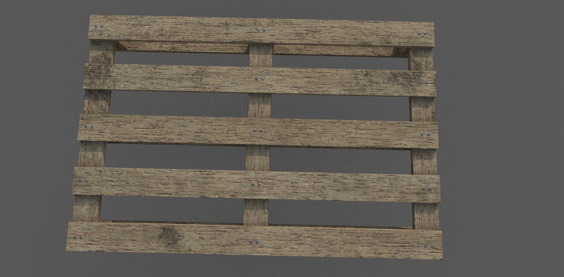 Wooden Pallet 3D model Low-poly 3D model_5