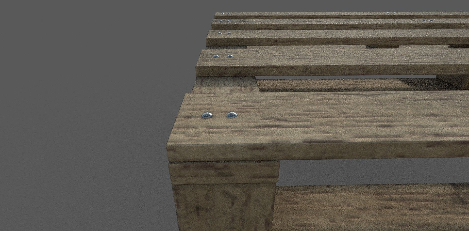 Wooden Pallet 3D model Low-poly 3D model_7