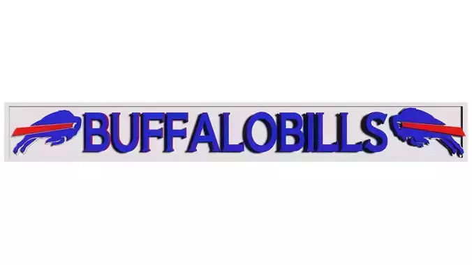 BuffaloBills logo 3D model