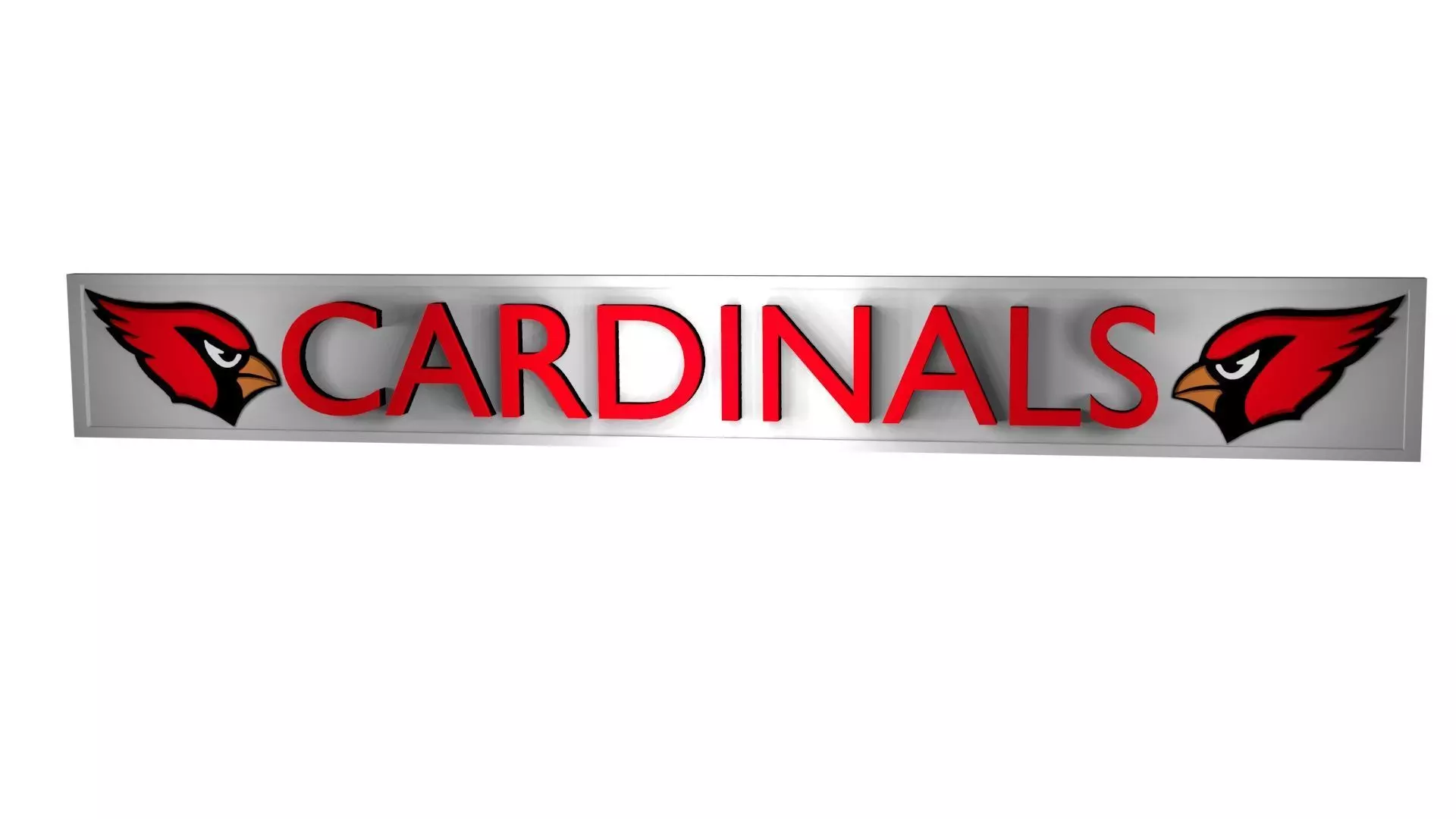 Cardinals plate 2 3D model_0