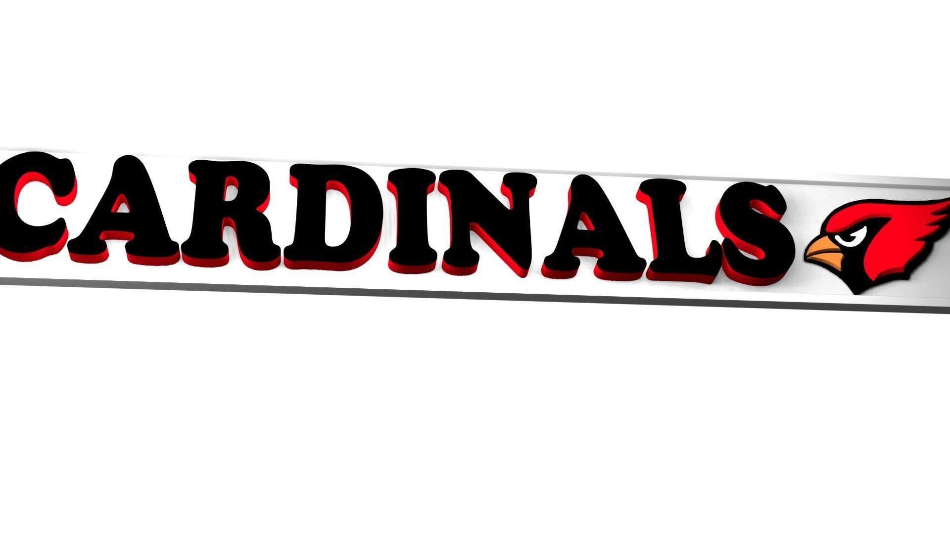 Cardinals plate 2 3D model_7