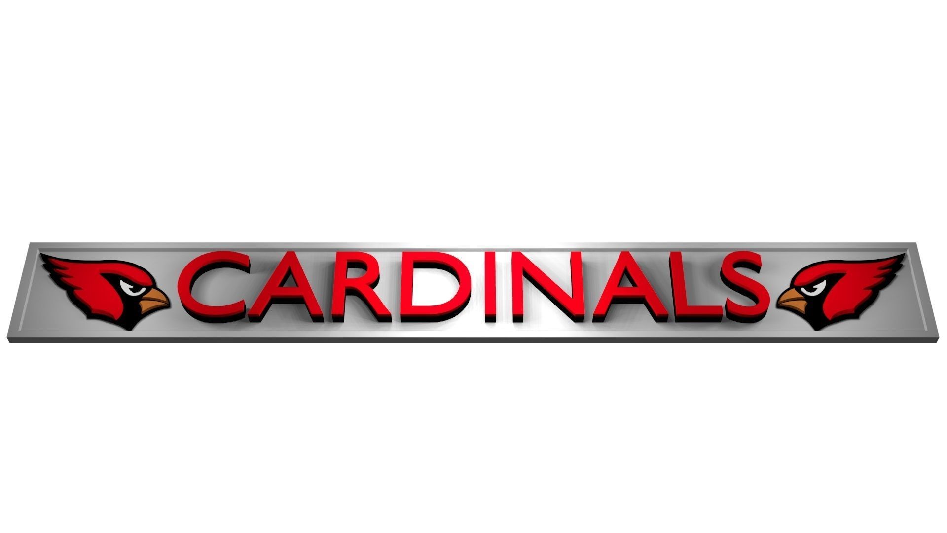 Cardinals plate 2 3D model_2