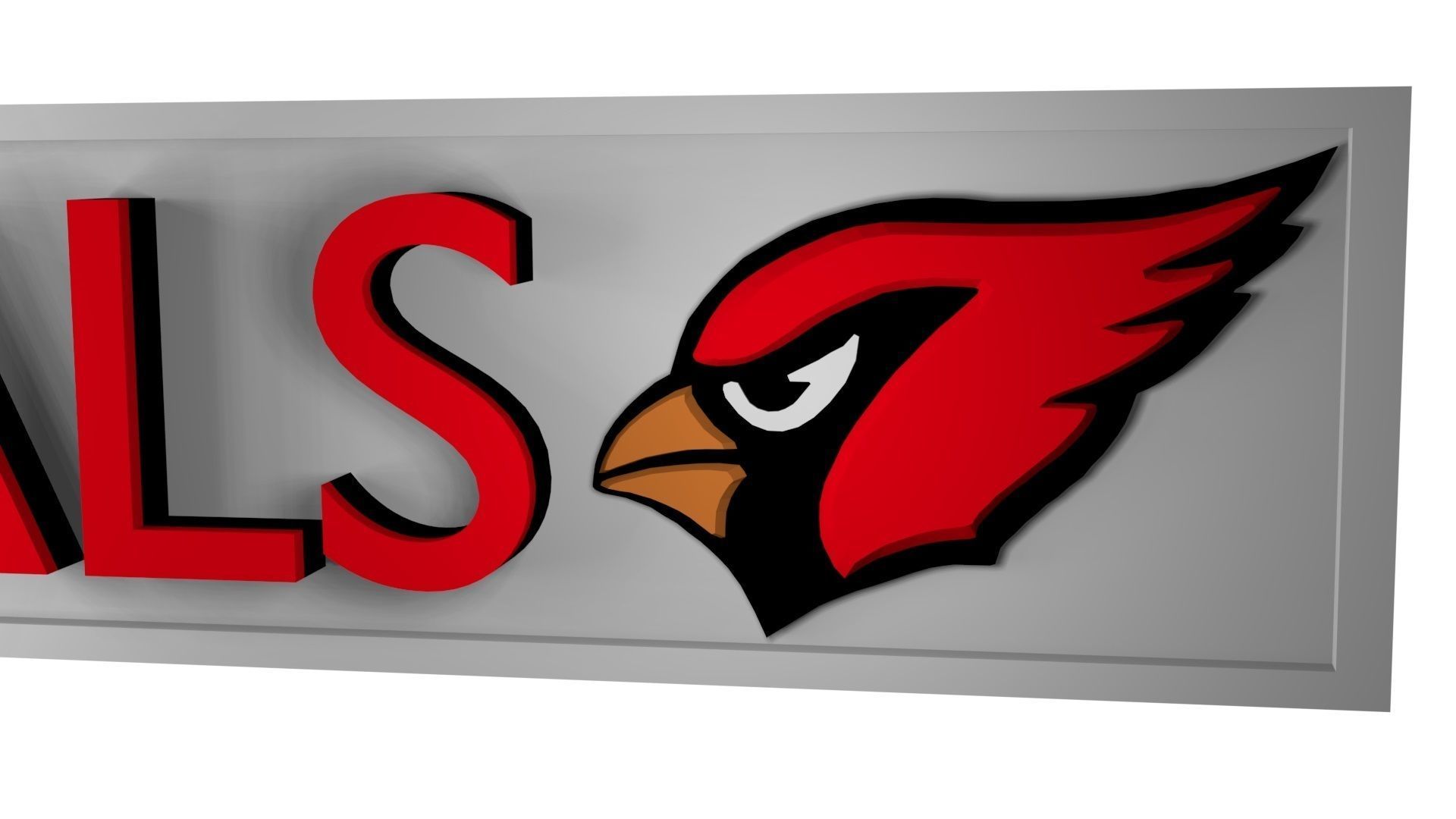 Cardinals plate 2 3D model_1