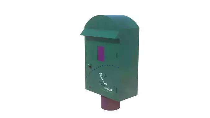 Hong Kong Postbox 3D model