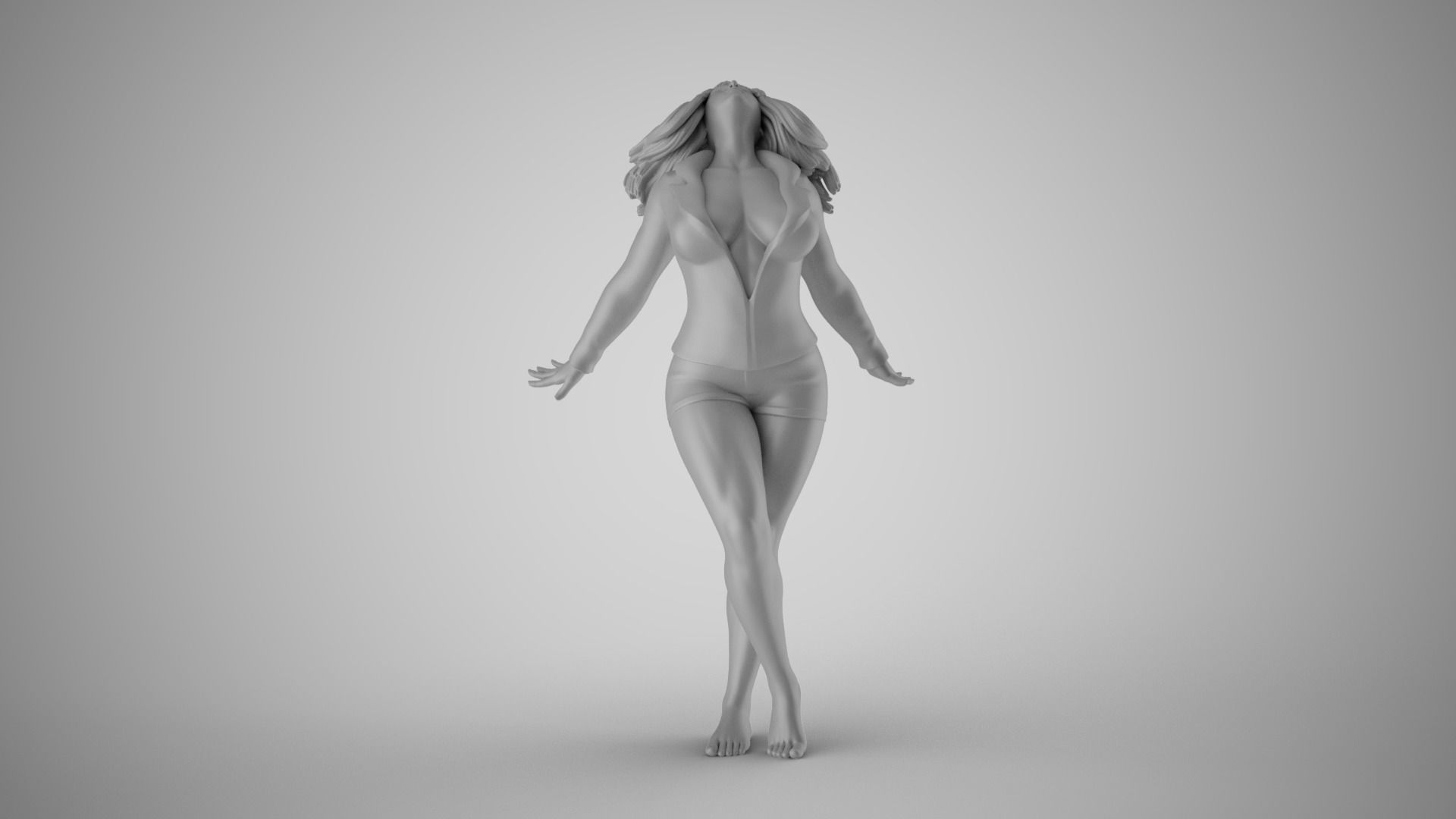 Woman Ascension 3D print model_2