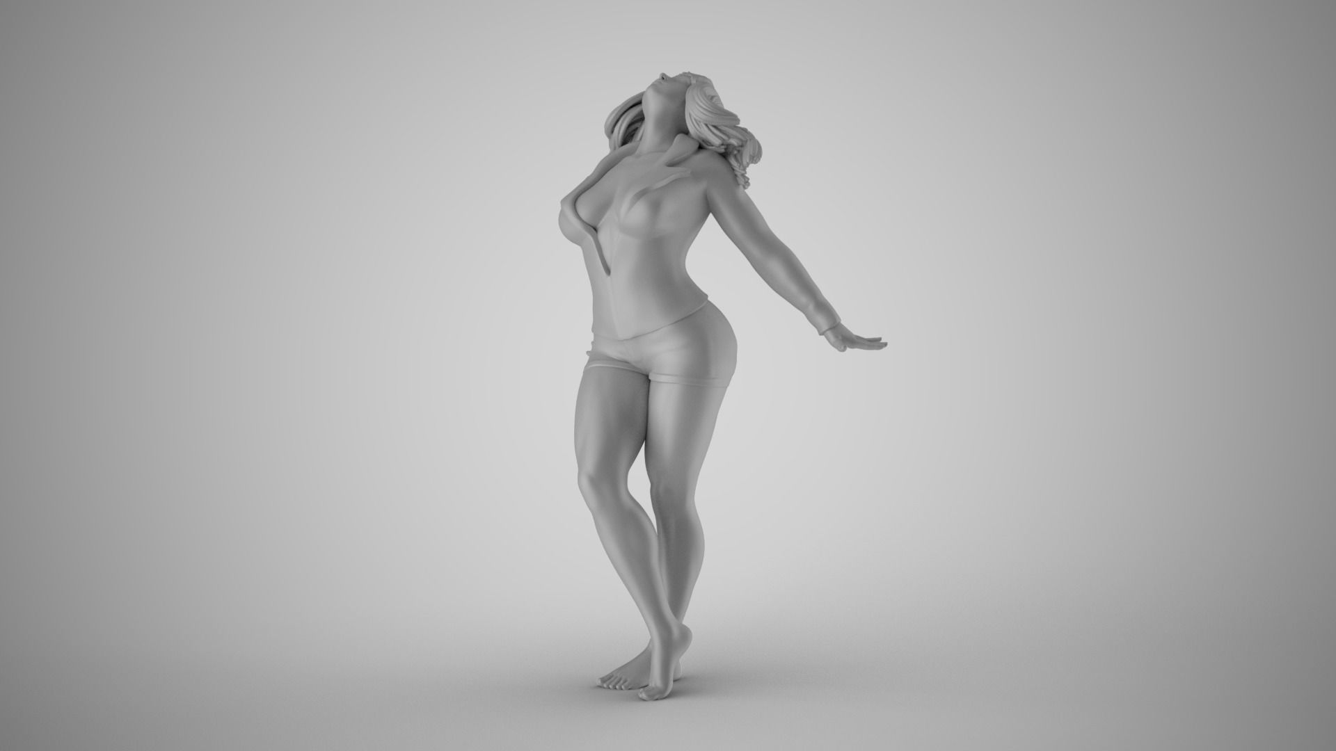 Woman Ascension 3D print model_1