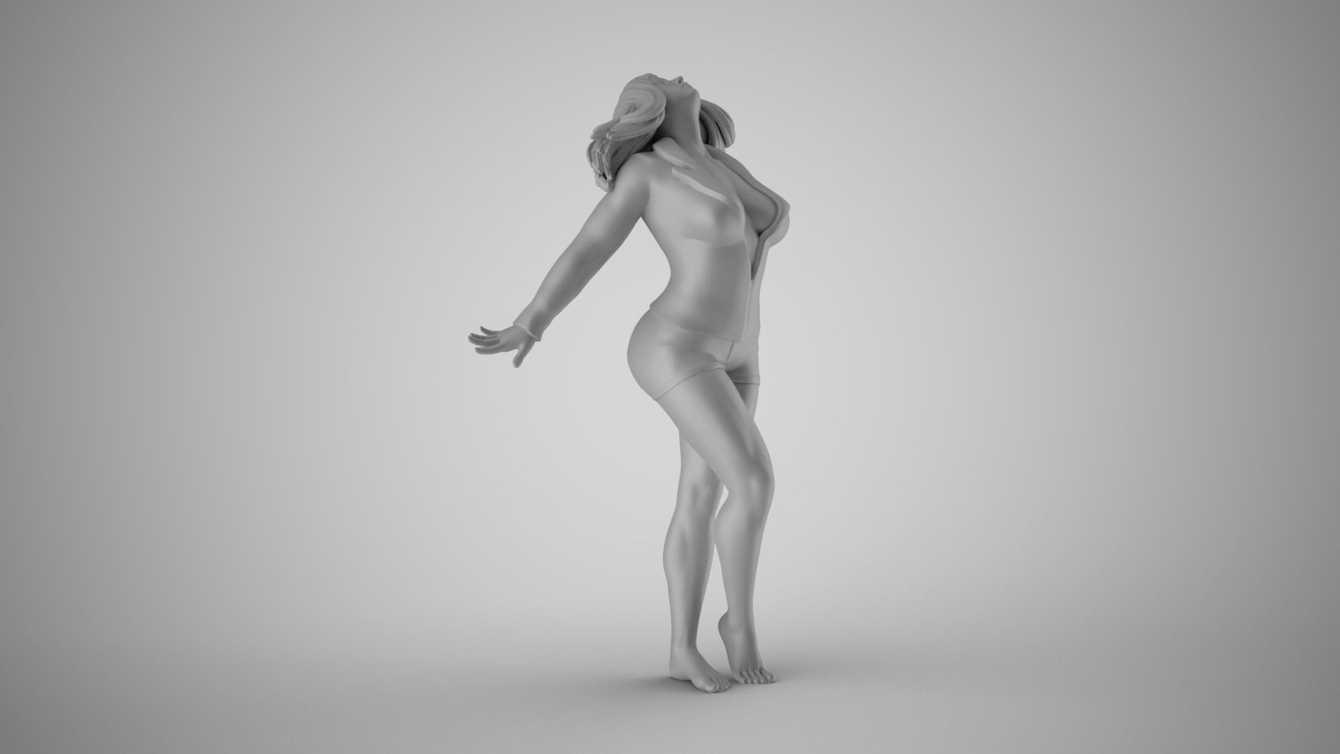 Woman Ascension 3D print model_3
