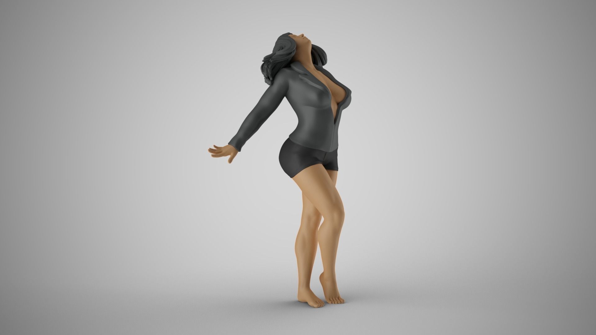 Woman Ascension 3D print model_4
