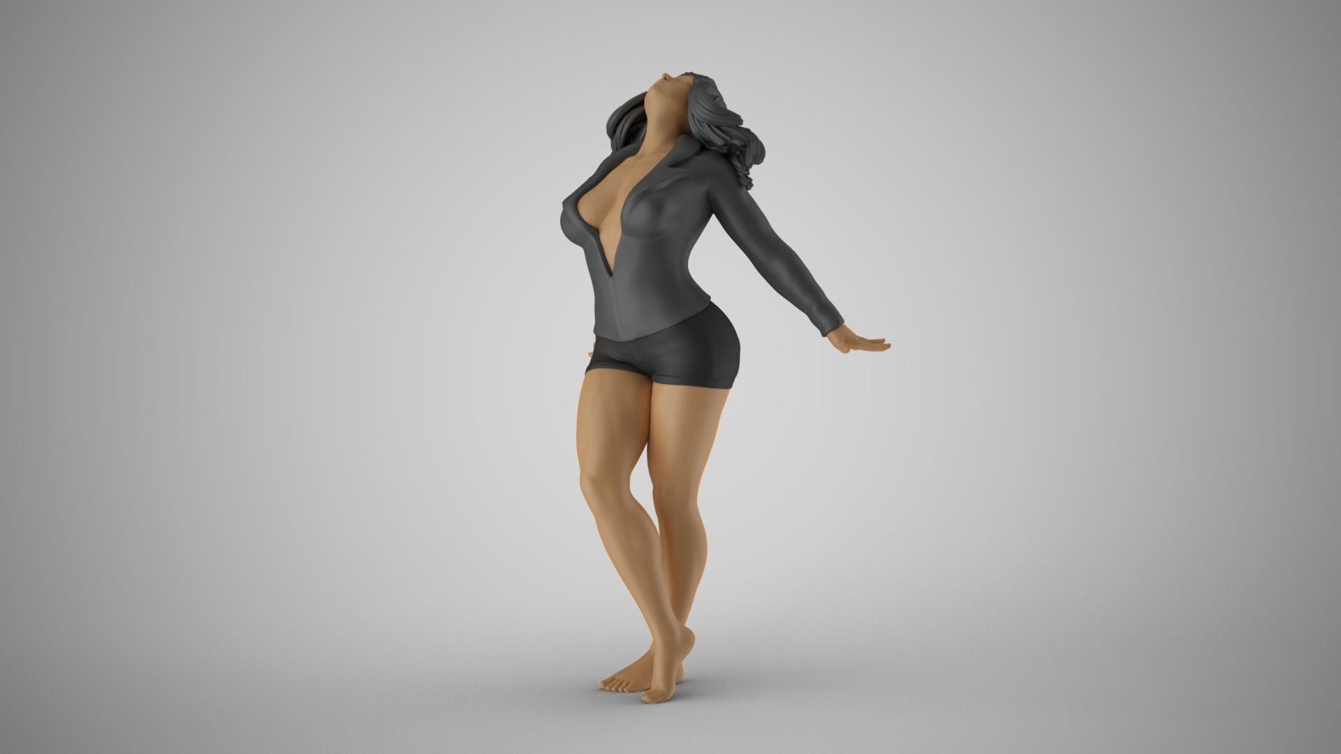 Woman Ascension 3D print model_10