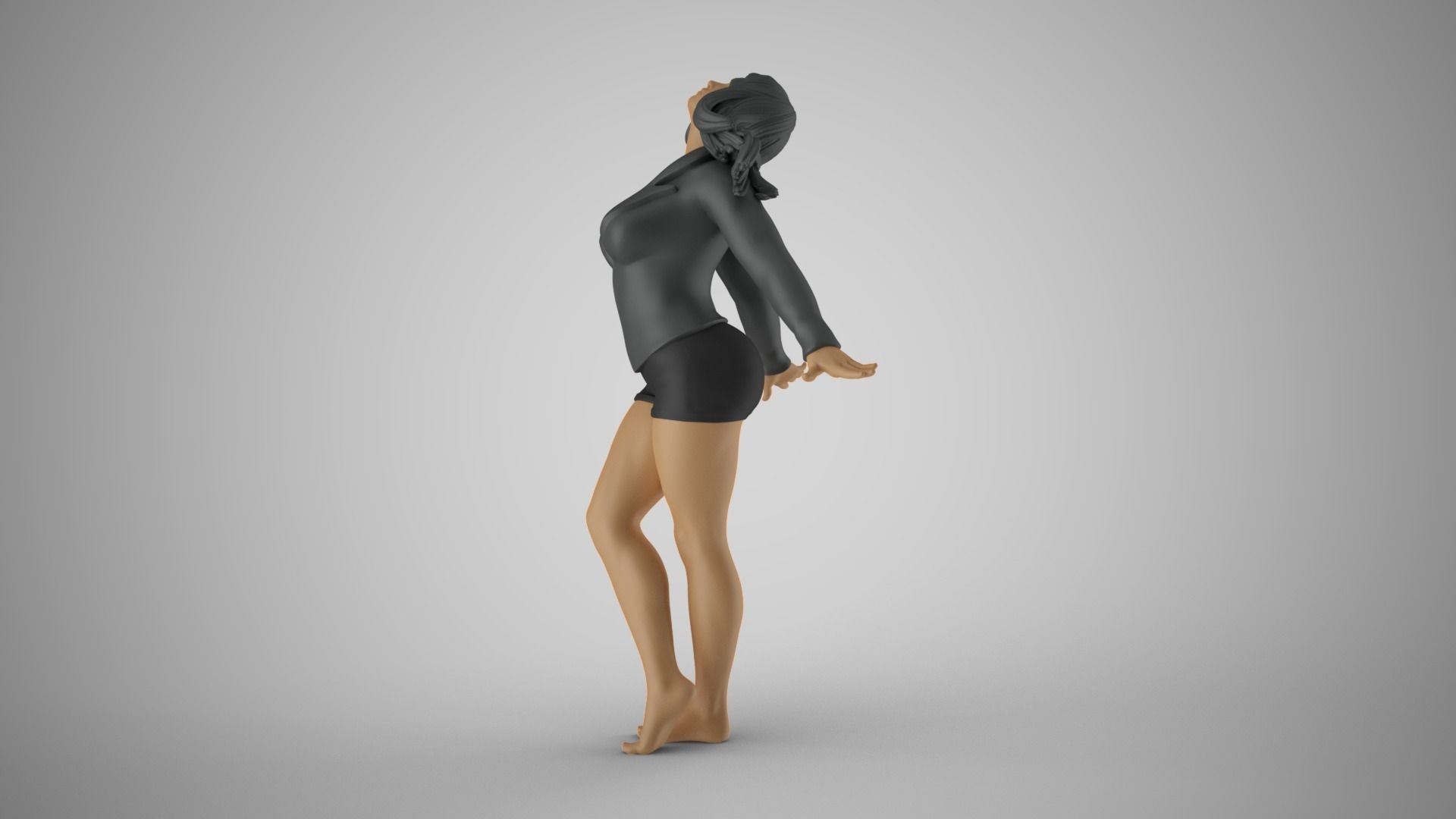 Woman Ascension 3D print model_9