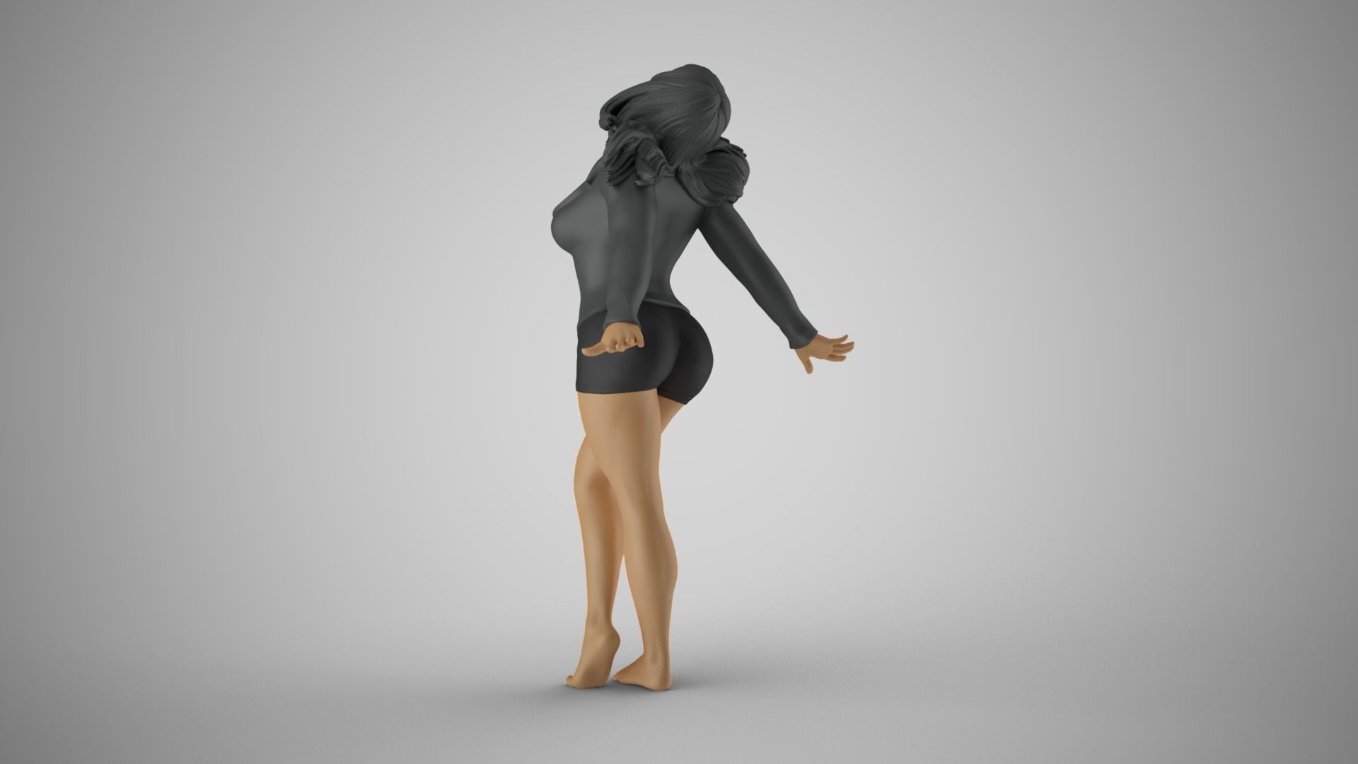 Woman Ascension 3D print model_8