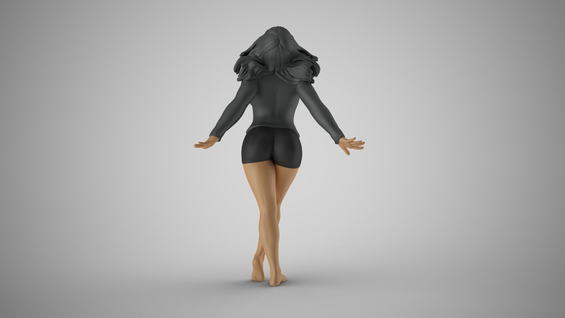 Woman Ascension 3D print model_7