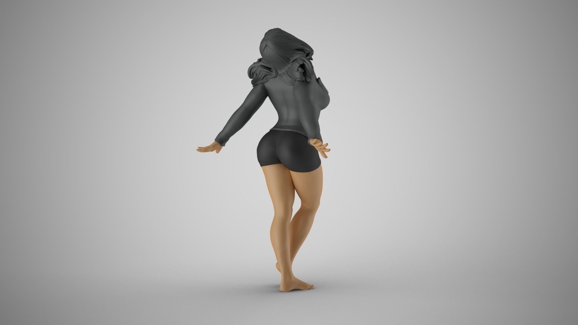 Woman Ascension 3D print model_6