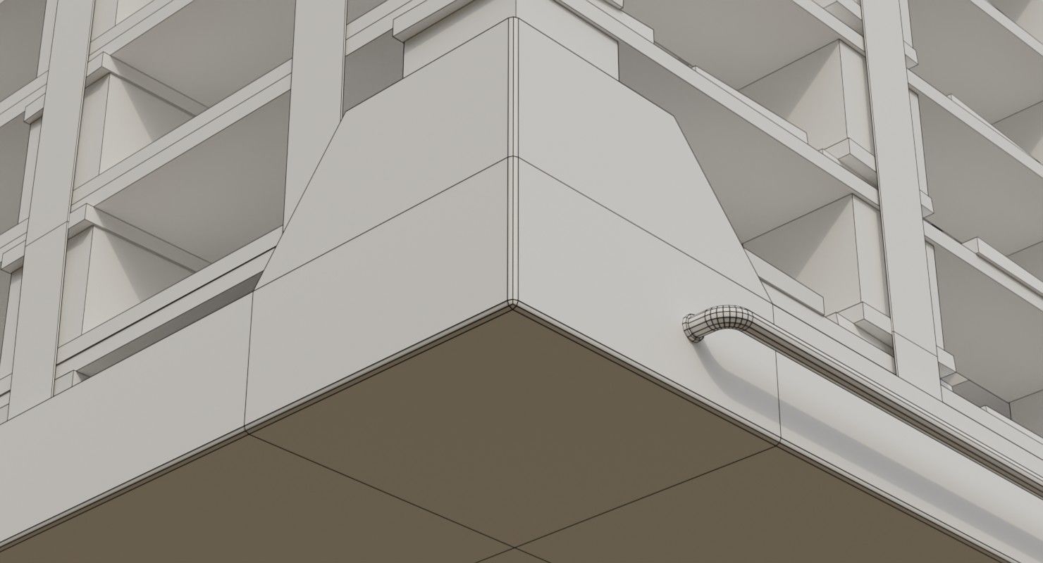 Pallet Rack 1B Low-poly 3D model_7