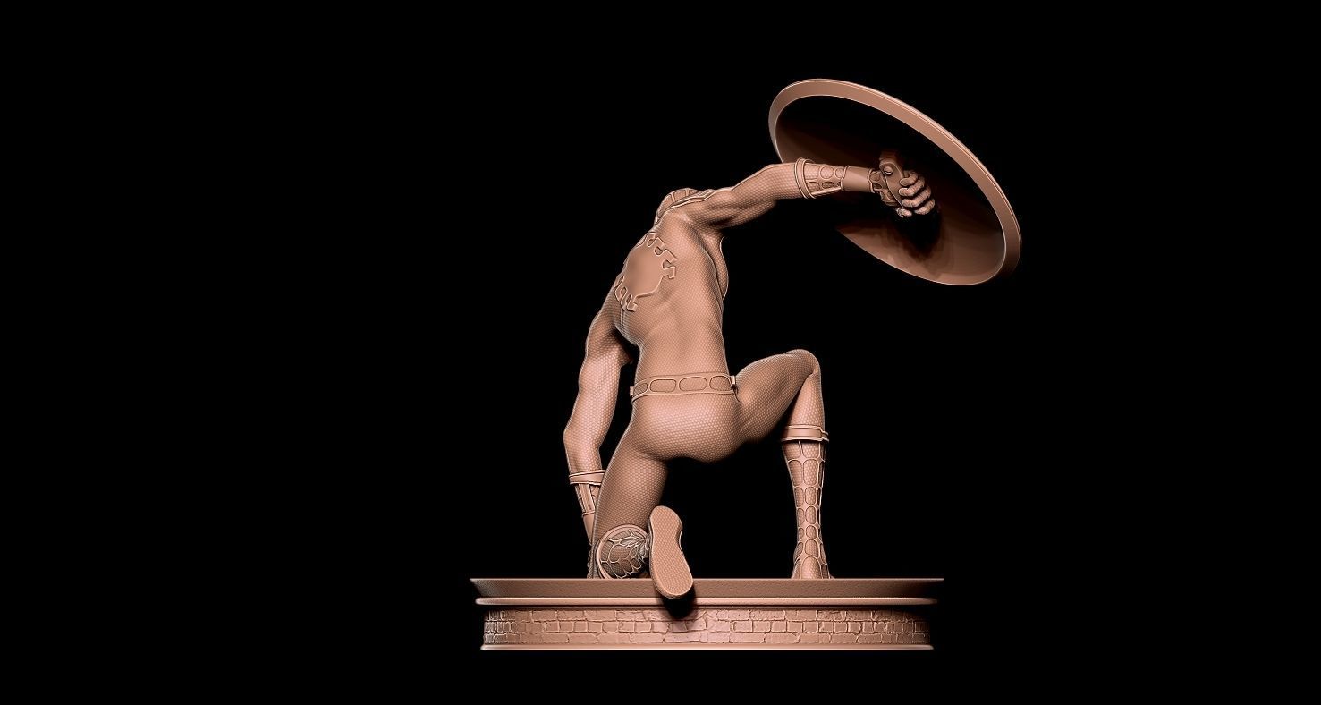 Fanart Spiderman - Civil War Movie Statue 3D print model_4