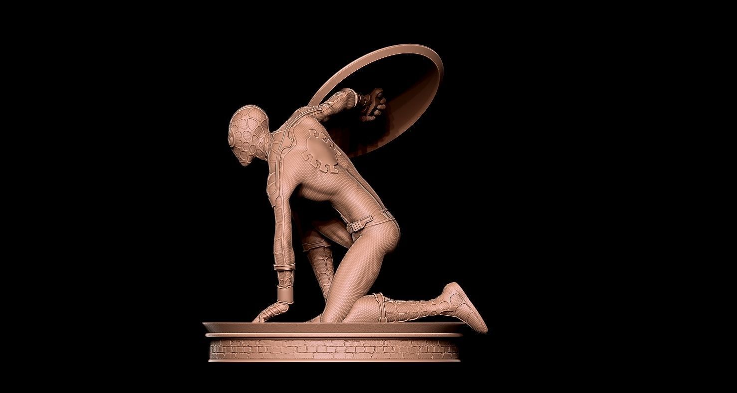 Fanart Spiderman - Civil War Movie Statue 3D print model_3