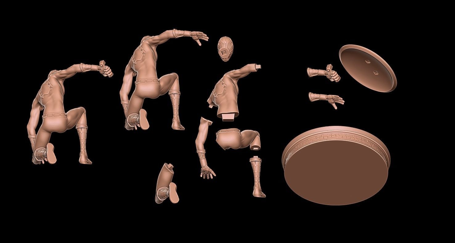 Fanart Spiderman - Civil War Movie Statue 3D print model_7