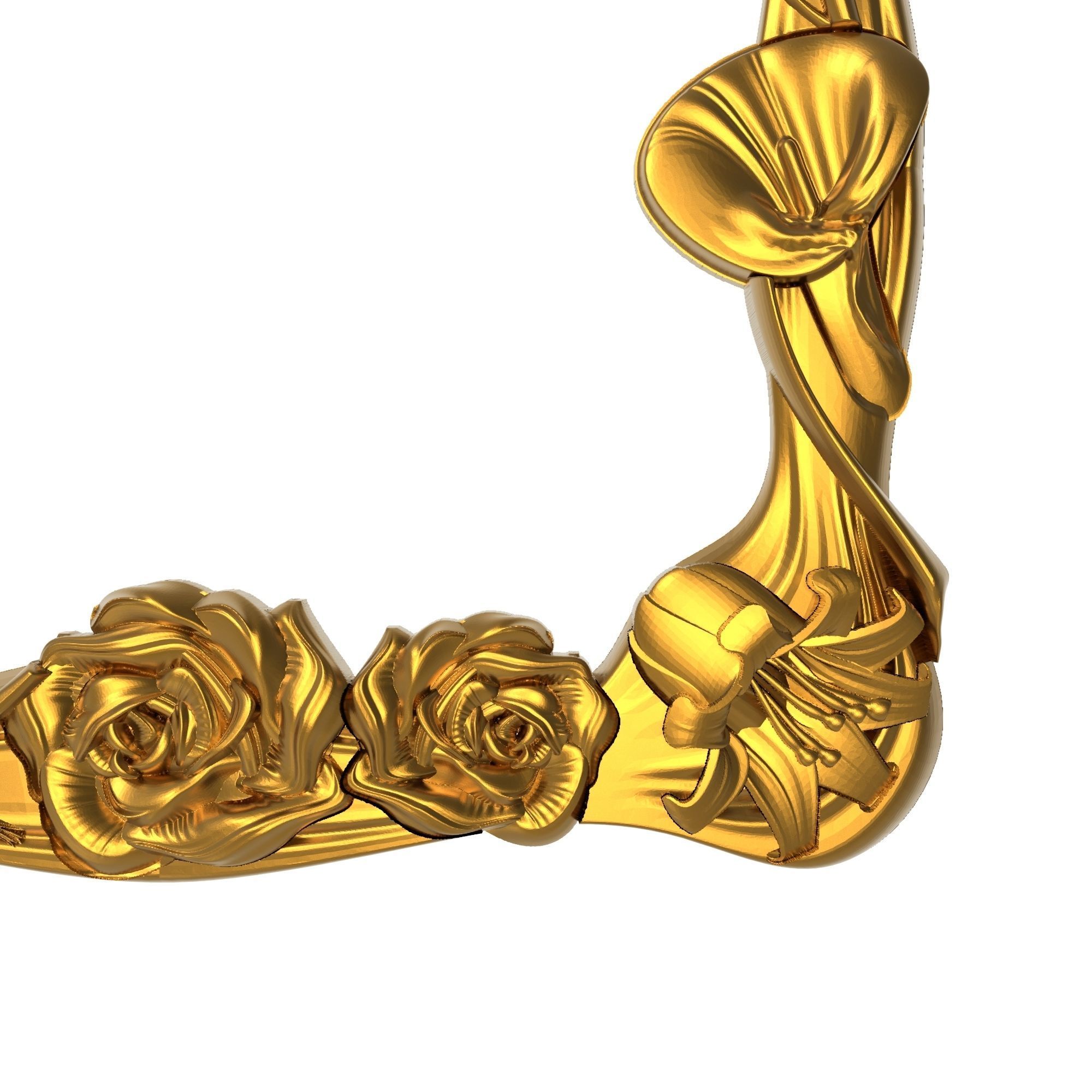 carved frame  3D model_3