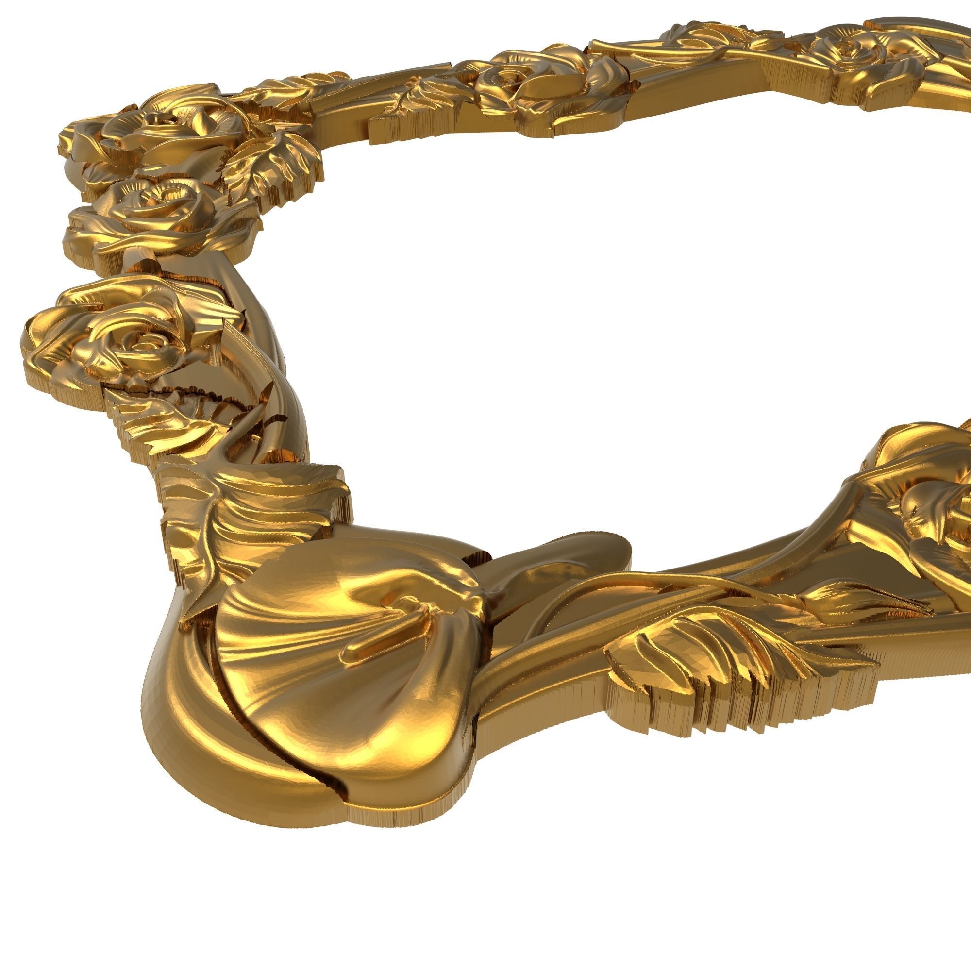 carved frame  3D model_5