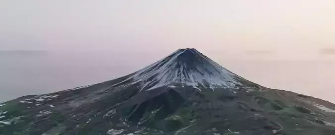 Mt Fuji realistic terrain model
