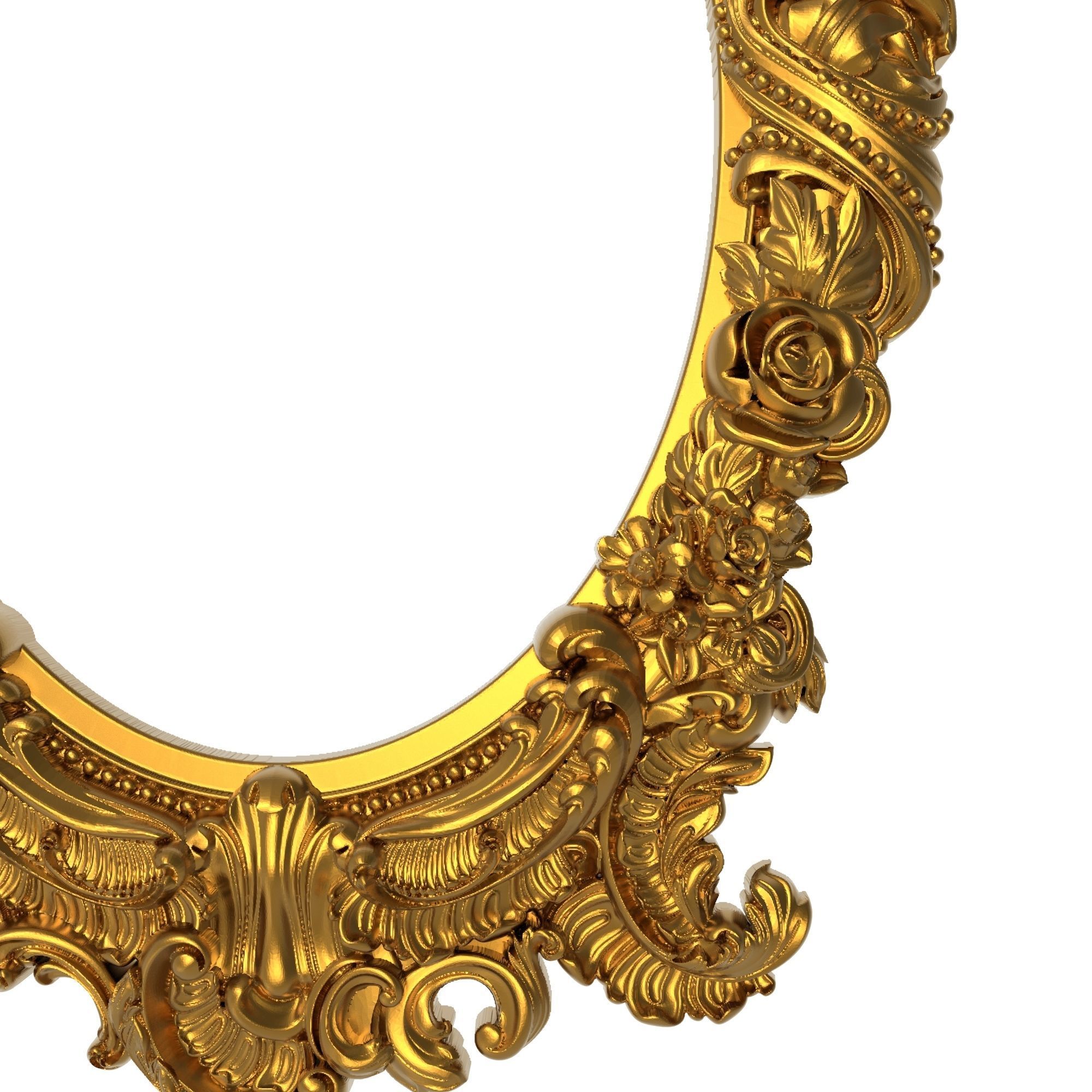  ASYMETRICAL carved frame  3D model_3