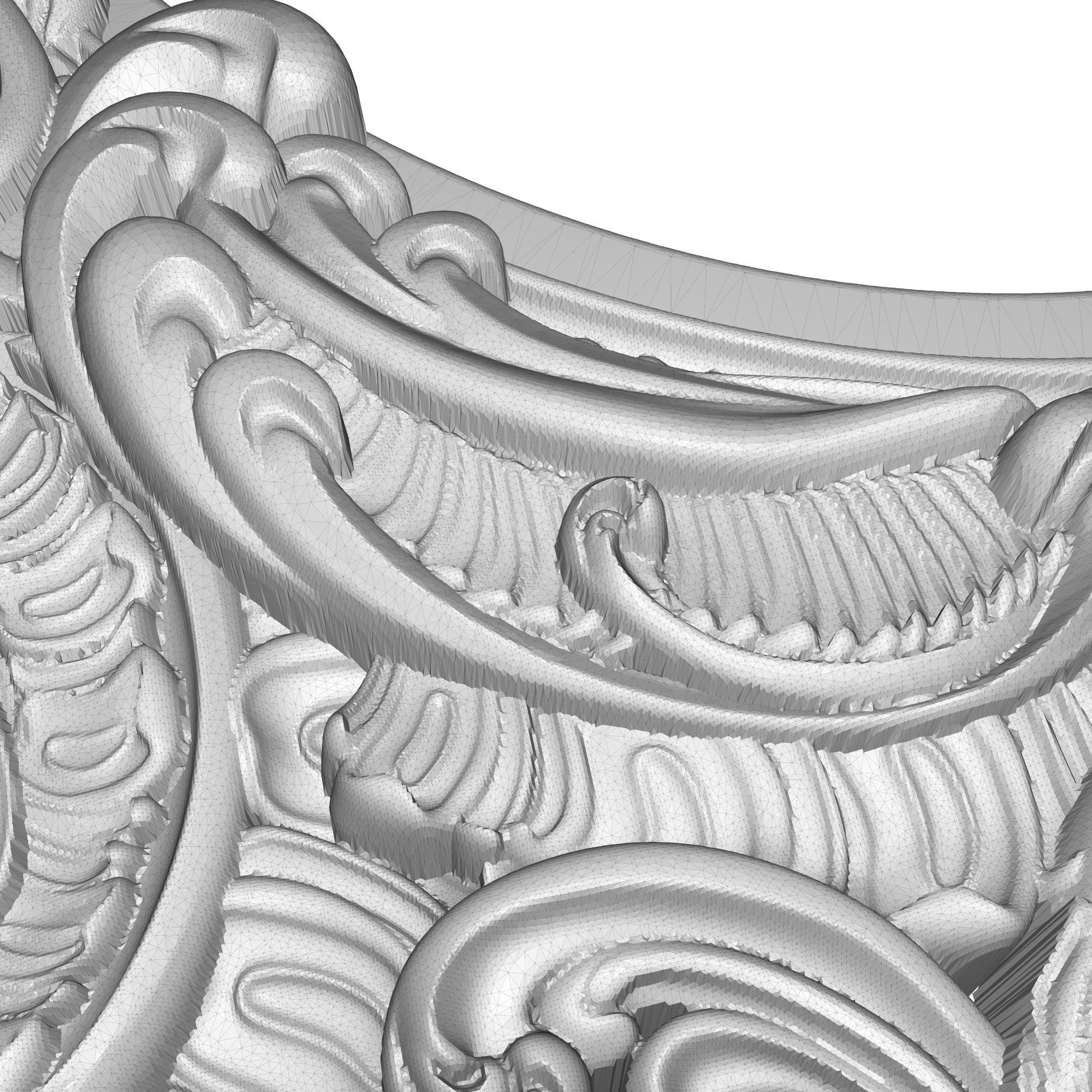  ASYMETRICAL carved frame  3D model_9