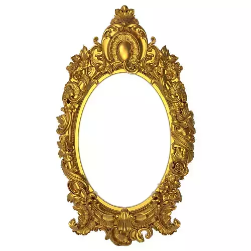  ASYMETRICAL carved frame  3D model