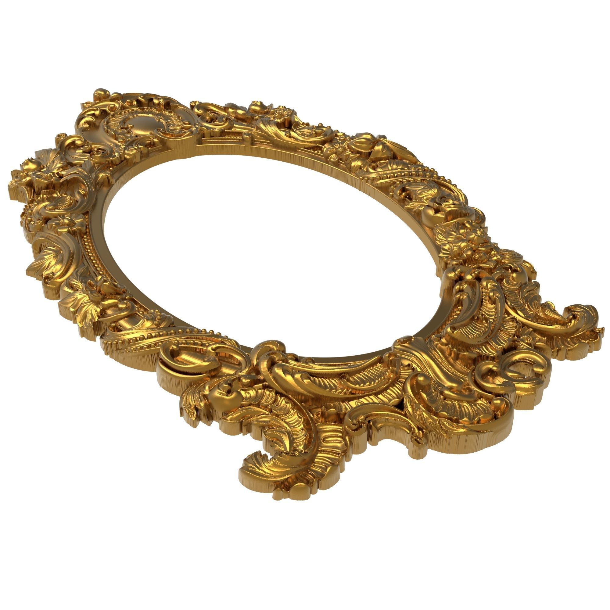  ASYMETRICAL carved frame  3D model_8