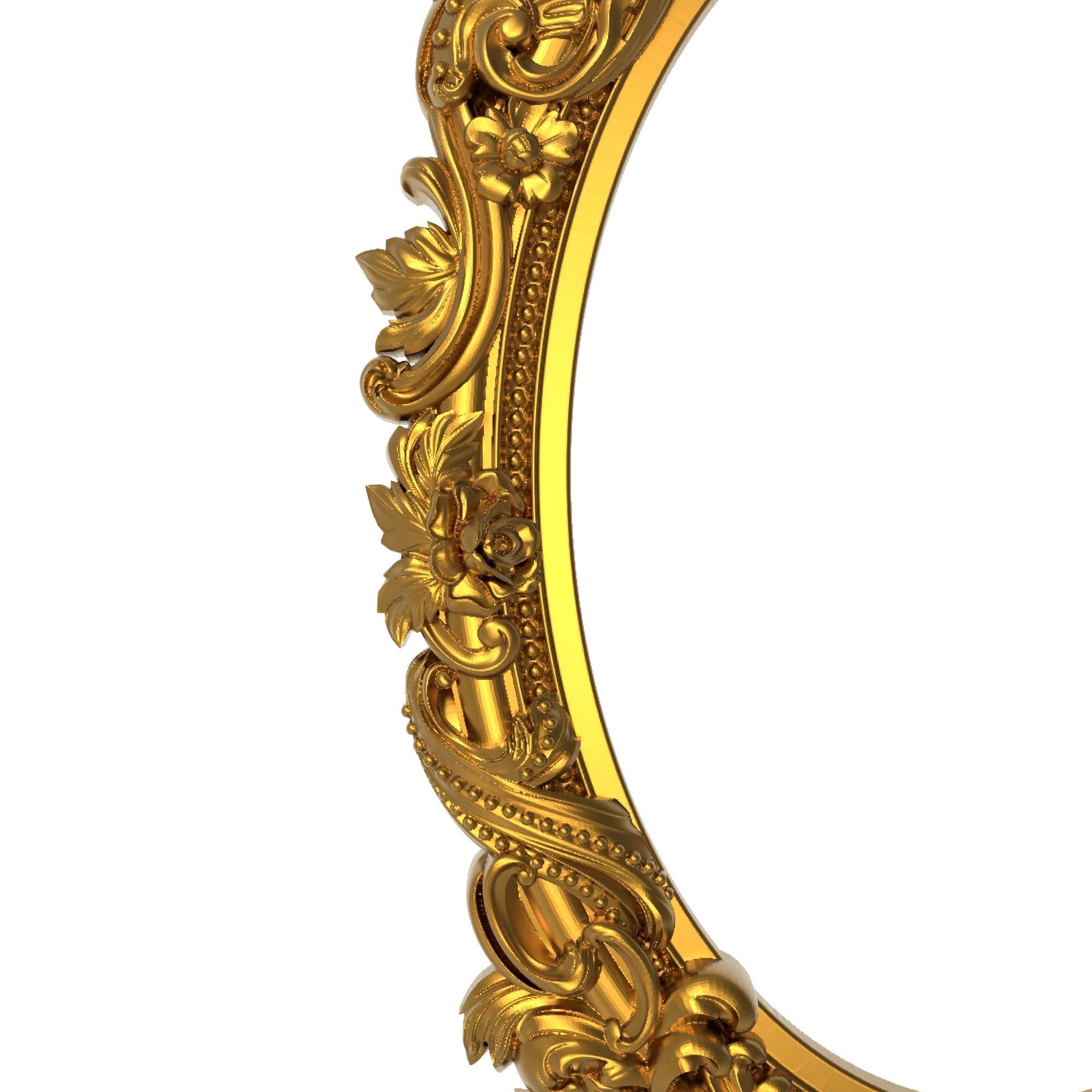  ASYMETRICAL carved frame  3D model_1