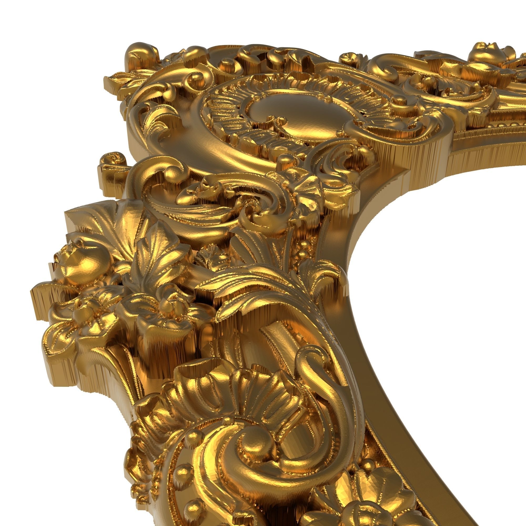  ASYMETRICAL carved frame  3D model_7