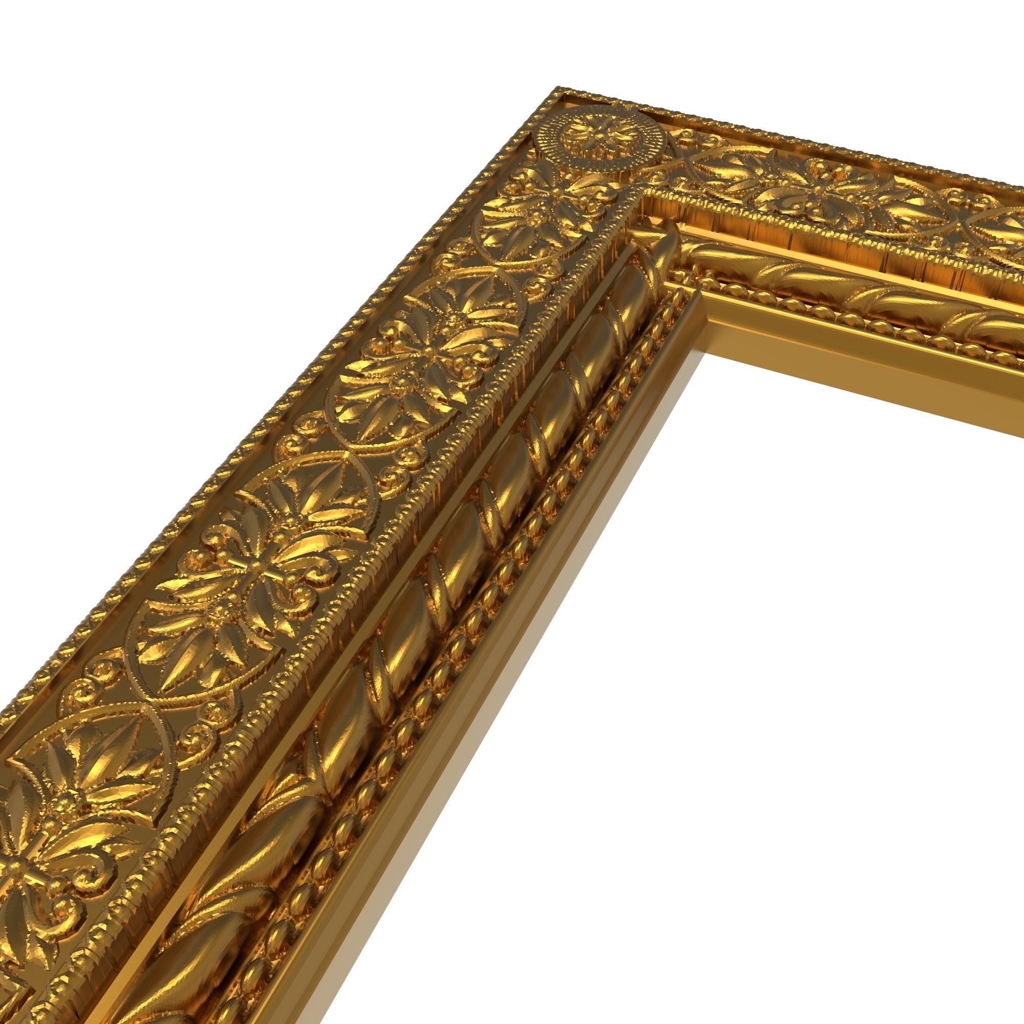 carved frame  3D model_5