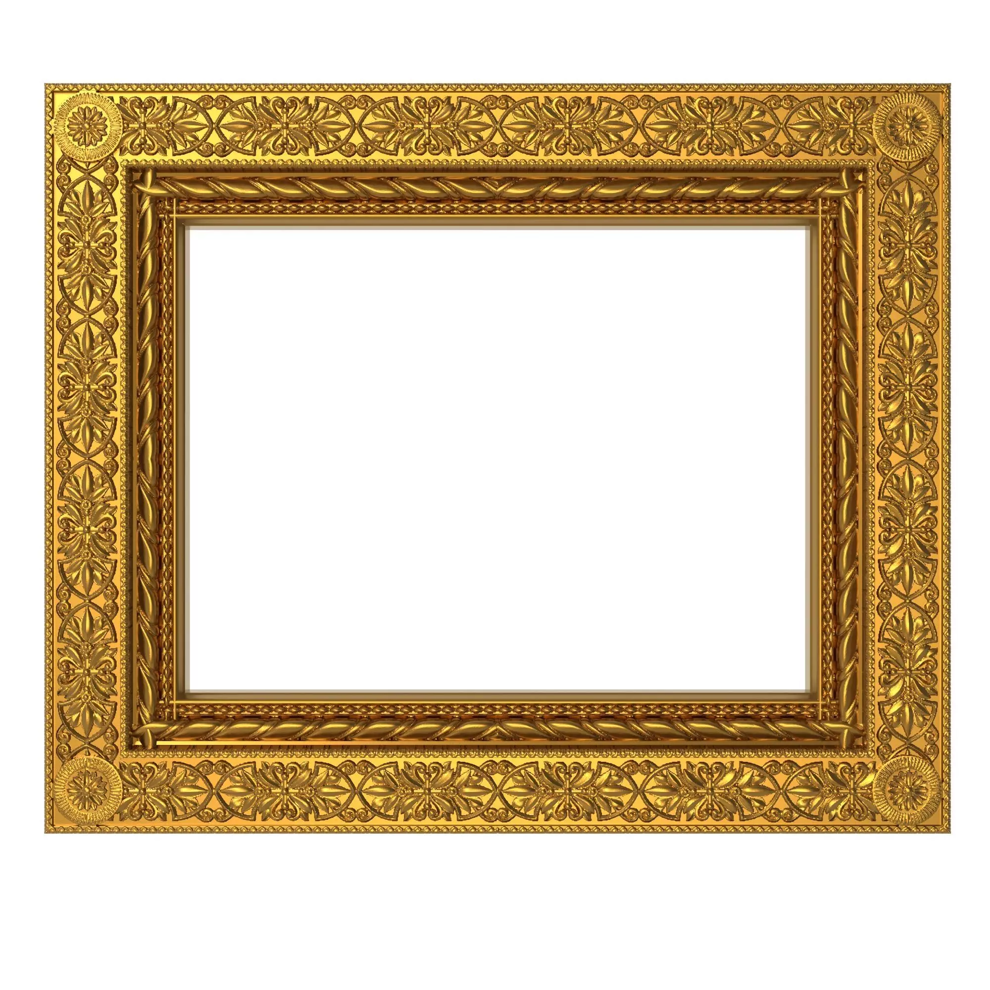 carved frame  3D model_0