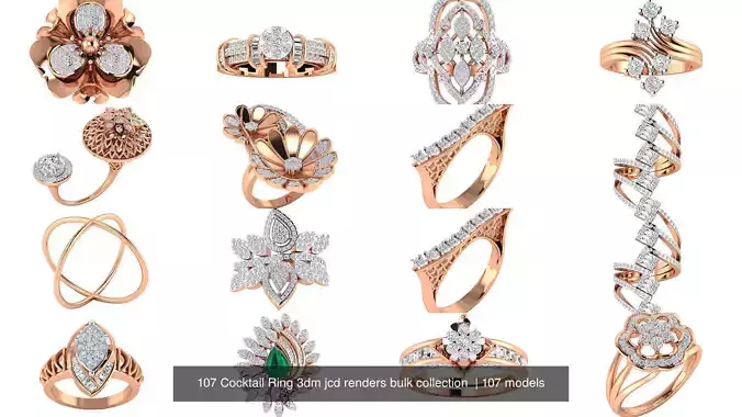 107 Cocktail Ring 3dm jcd renders bulk collection  