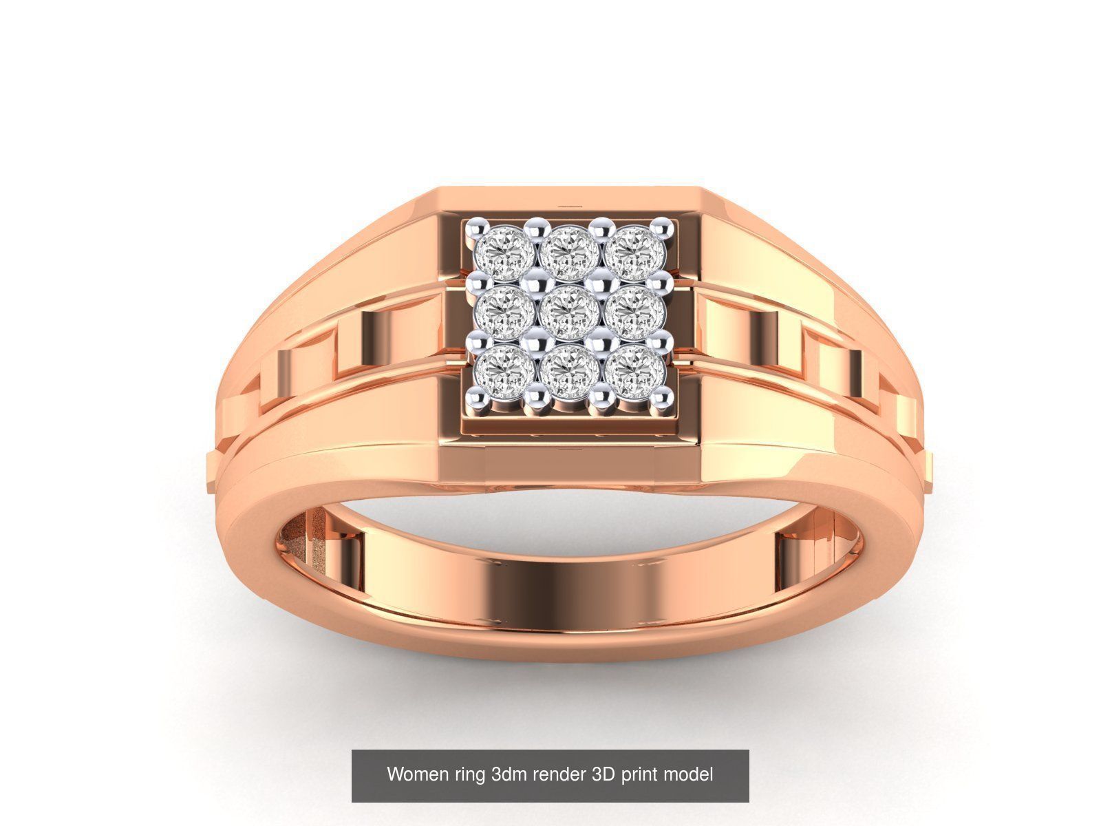 10  Male gents ring 3dm render detail bulk collection  _6