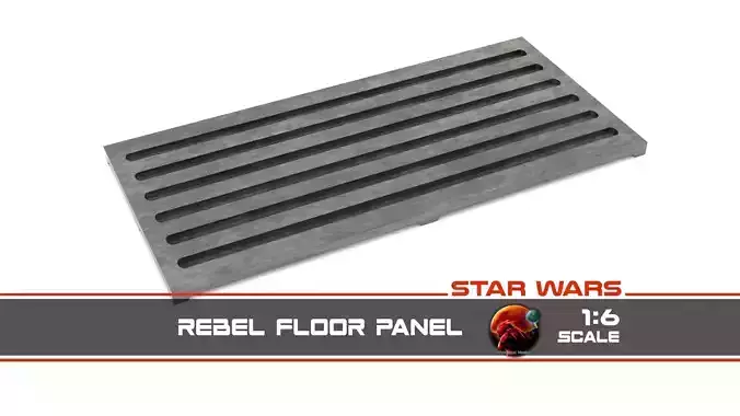 Star Wars Rebel Floor Panel 1-6 scale Hottoys  Free 3D print model